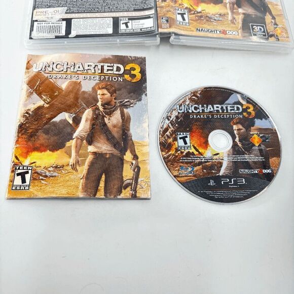 Uncharted 3 Drakes Deception Sony PlayStation 3 PS3 Game Tested & Complete - Picture 2 of 5
